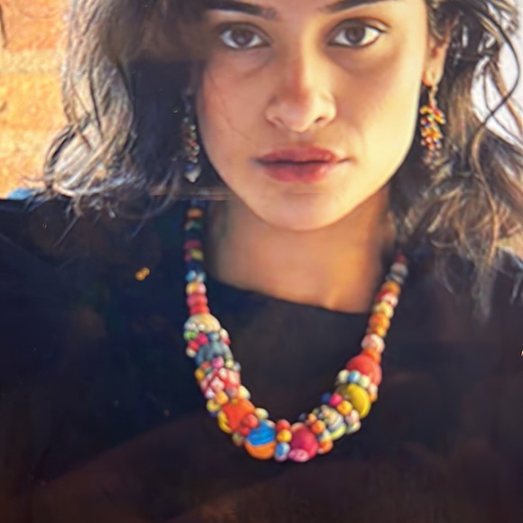 Kantha Orbit Necklace - Picture 5 of 6